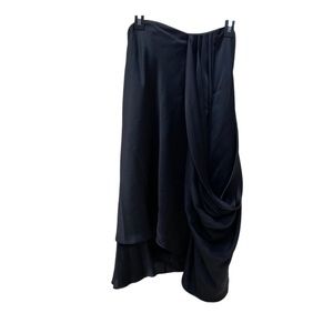 🛍️Adam Lippes 100% Silk Strapless black dress. Size 4. NWT